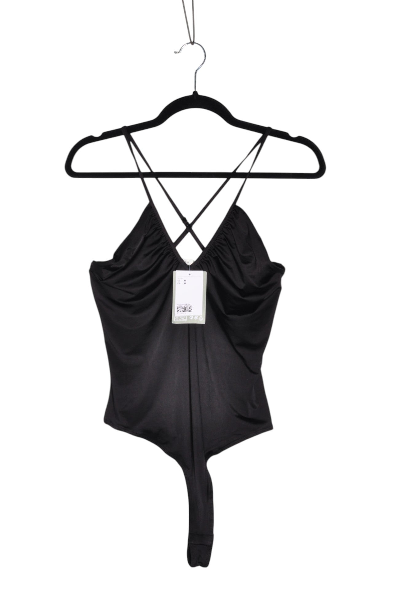 H&M Women Bodysuits Regular fit in Black - M - Velora