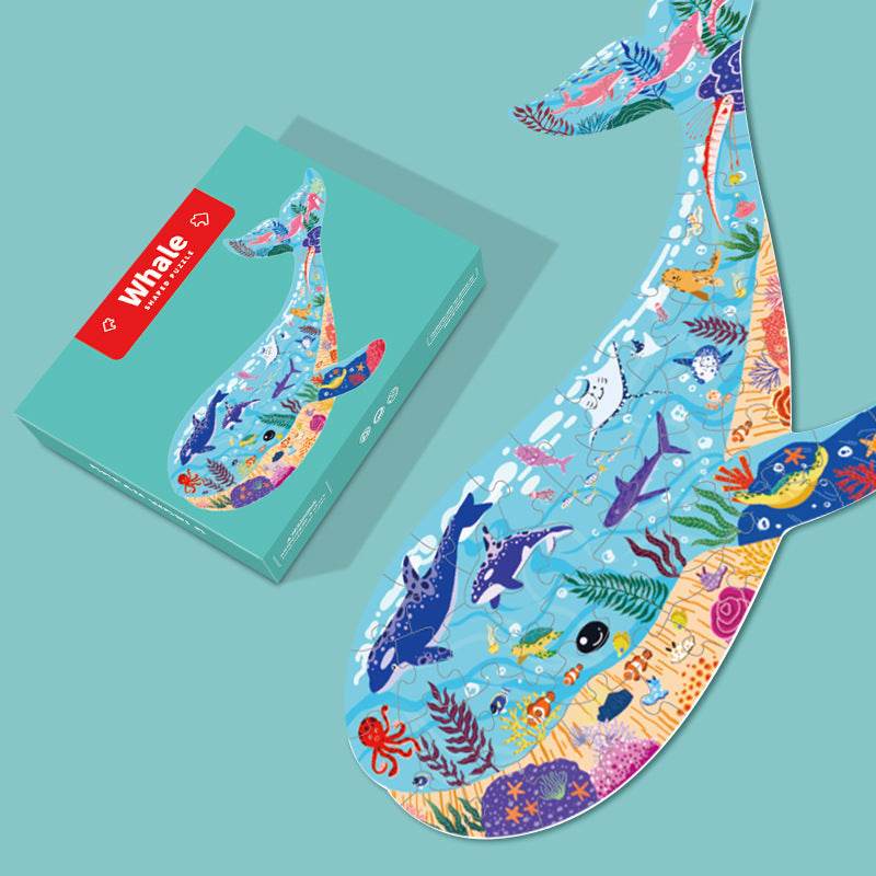 Animal Shaped Wooden Puzzle Play Toy for Kids 14 years above - Velora