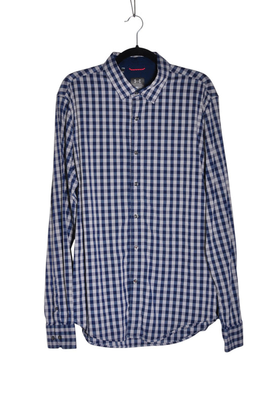 UNDER ARMOUR Men Button Down Tops Regular fit in Blue - XL - Velora