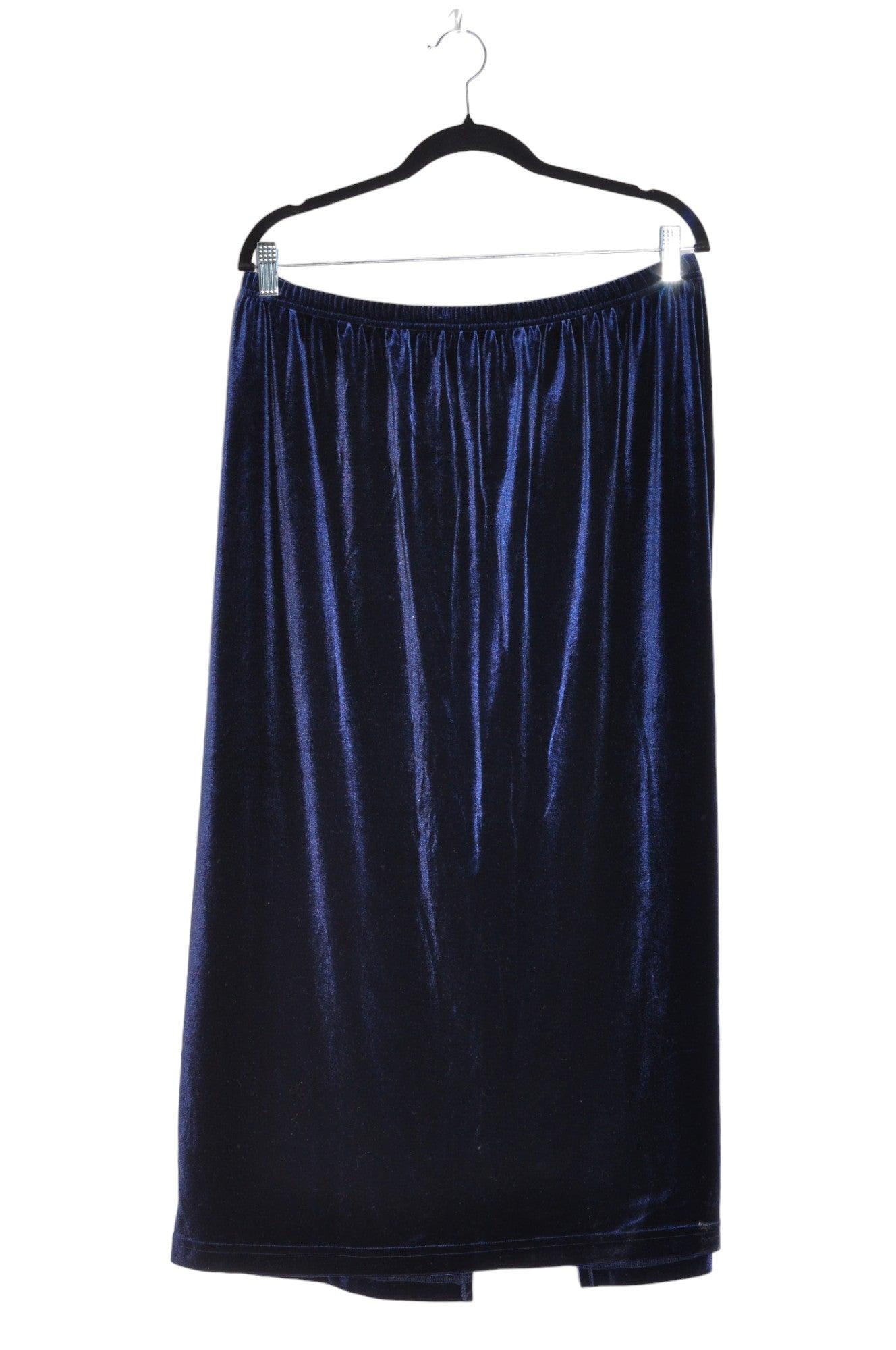 UNBRANDED Women Casual Skirts Regular fit in Blue - 2X - Velora