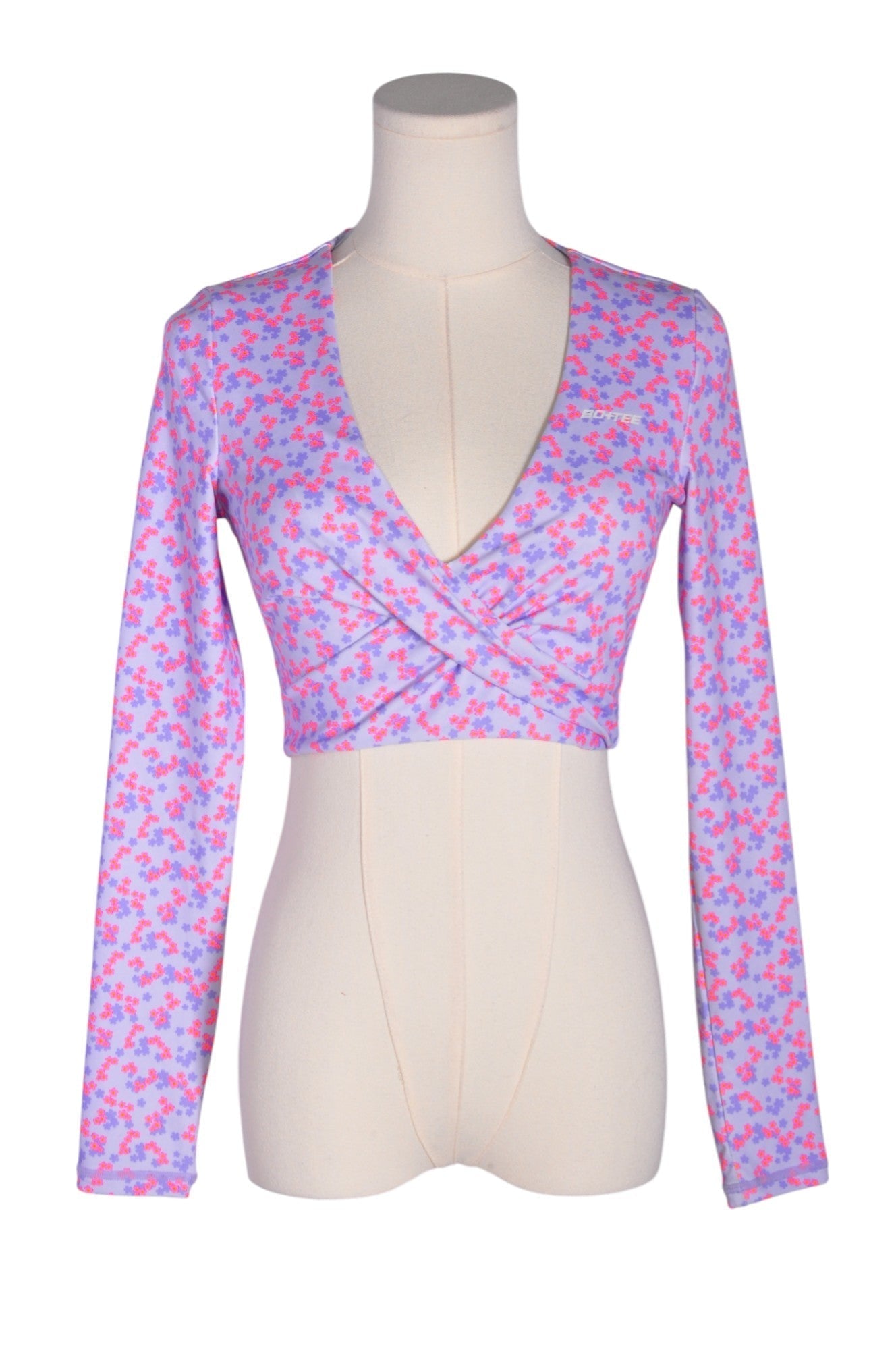 BO + TEE Women Crop Tops Regular fit in Purple - M - Velora