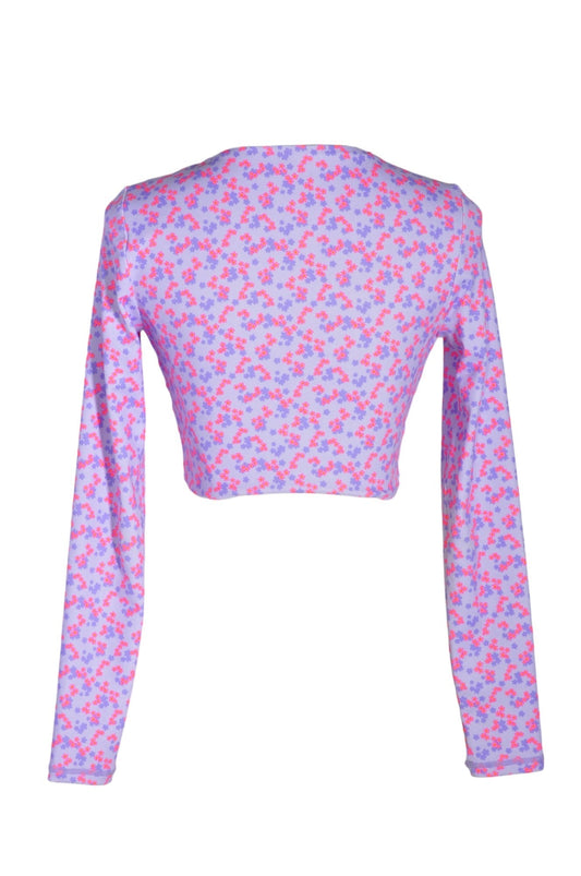 BO + TEE Women Crop Tops Regular fit in Purple - M - Velora