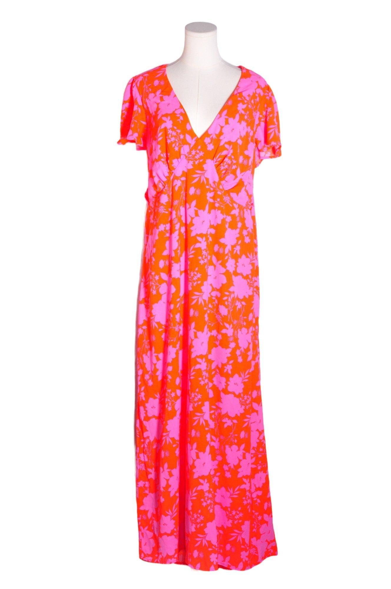 FASHION NOVA Women Maxi Dresses Regular fit in Orange - 1X - Velora
