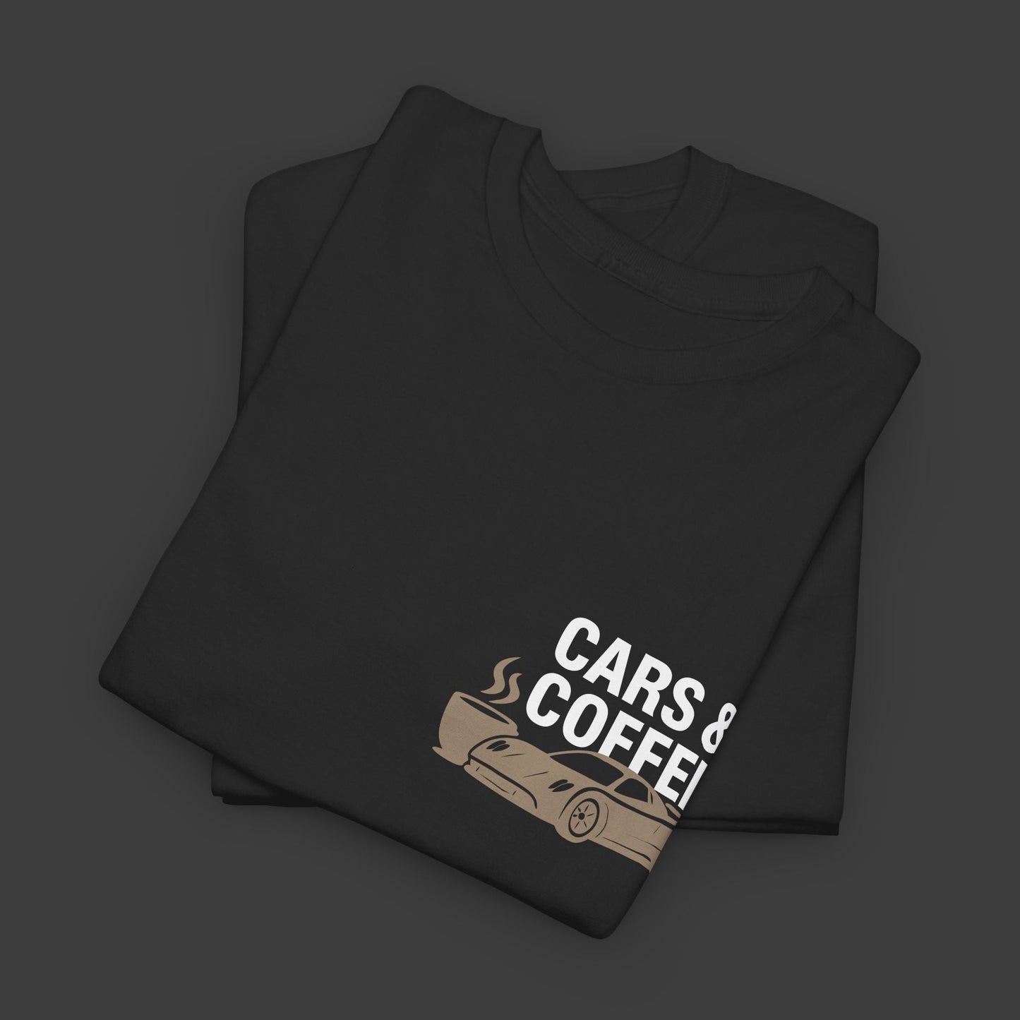 Cars & Coffee - Caffine and Gasoline - ClutchCloth Automotive T-Shirt - Velora