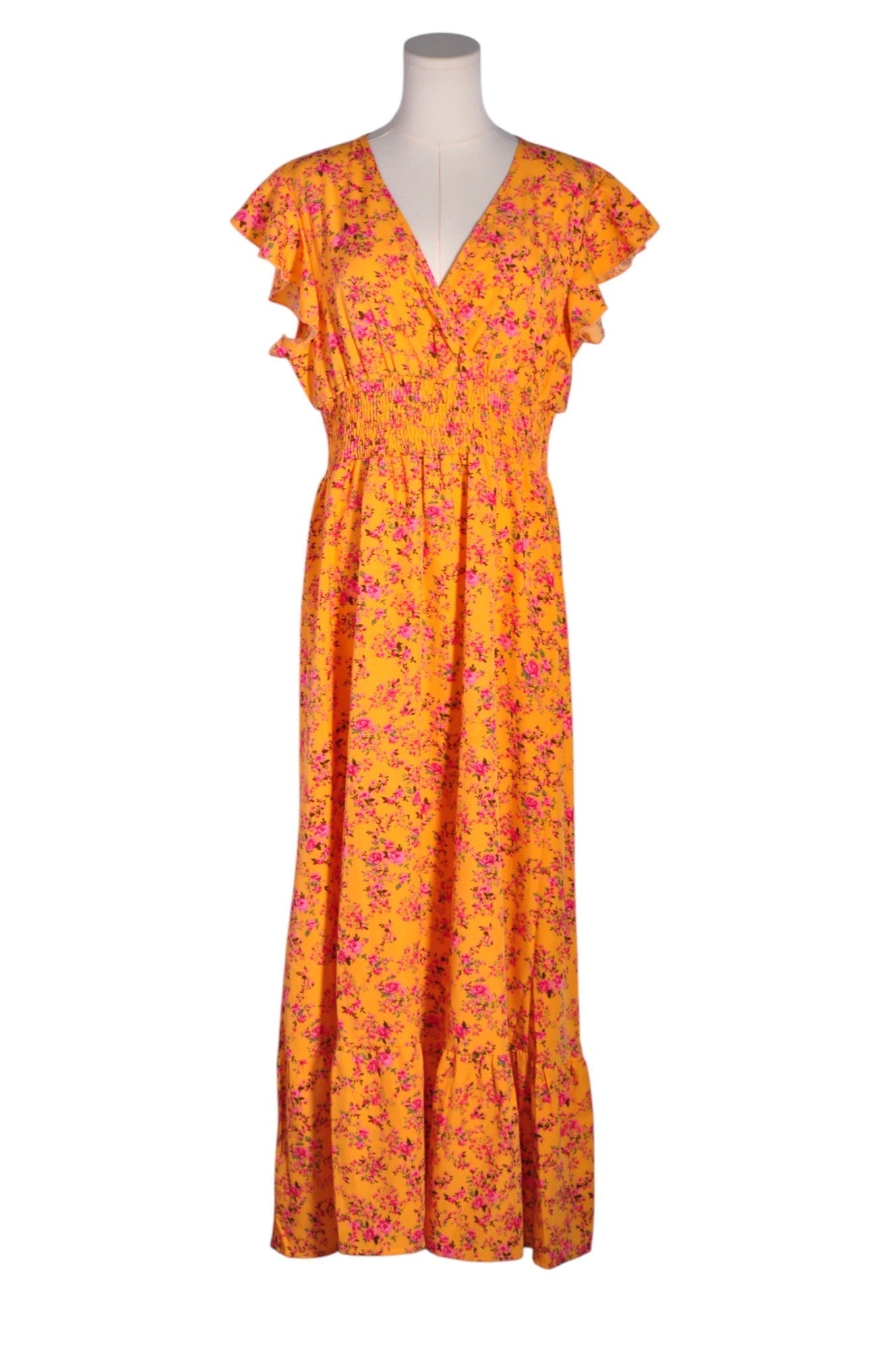 UNBRANDED Women Maxi Dresses Regular fit in Orange - XL - Velora