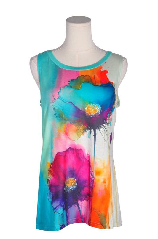 UNBRANDED Women Tank Tops Regular fit in Blue - M - Velora