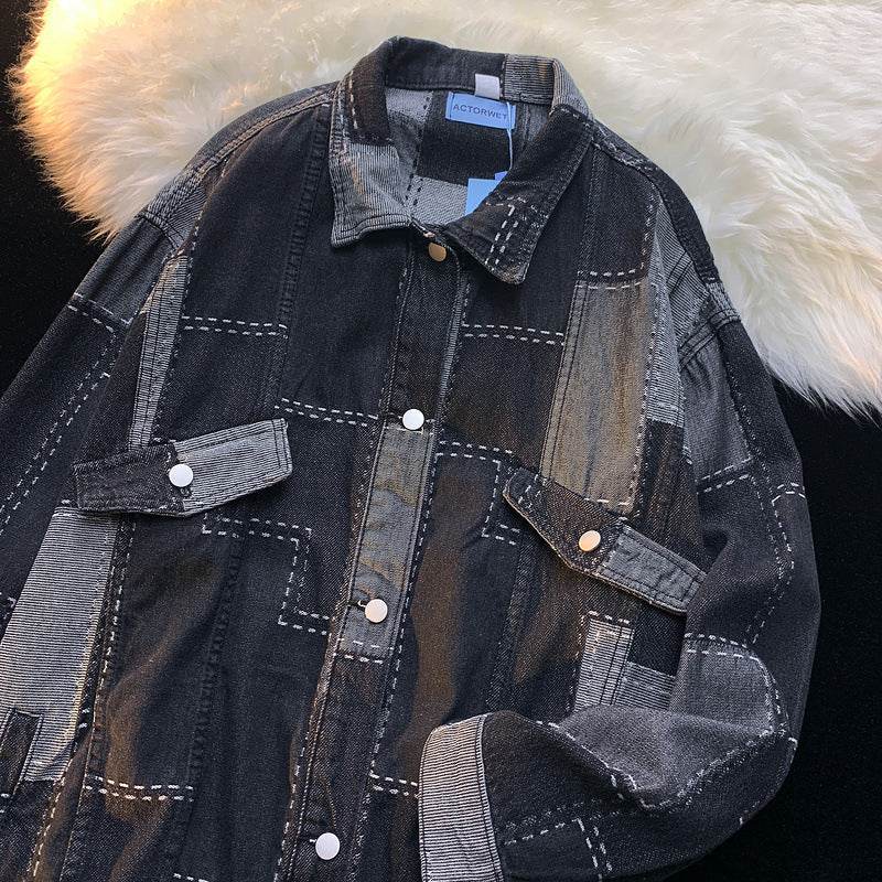 Black Denim Cardigan Jacket New Men And Women - Velora