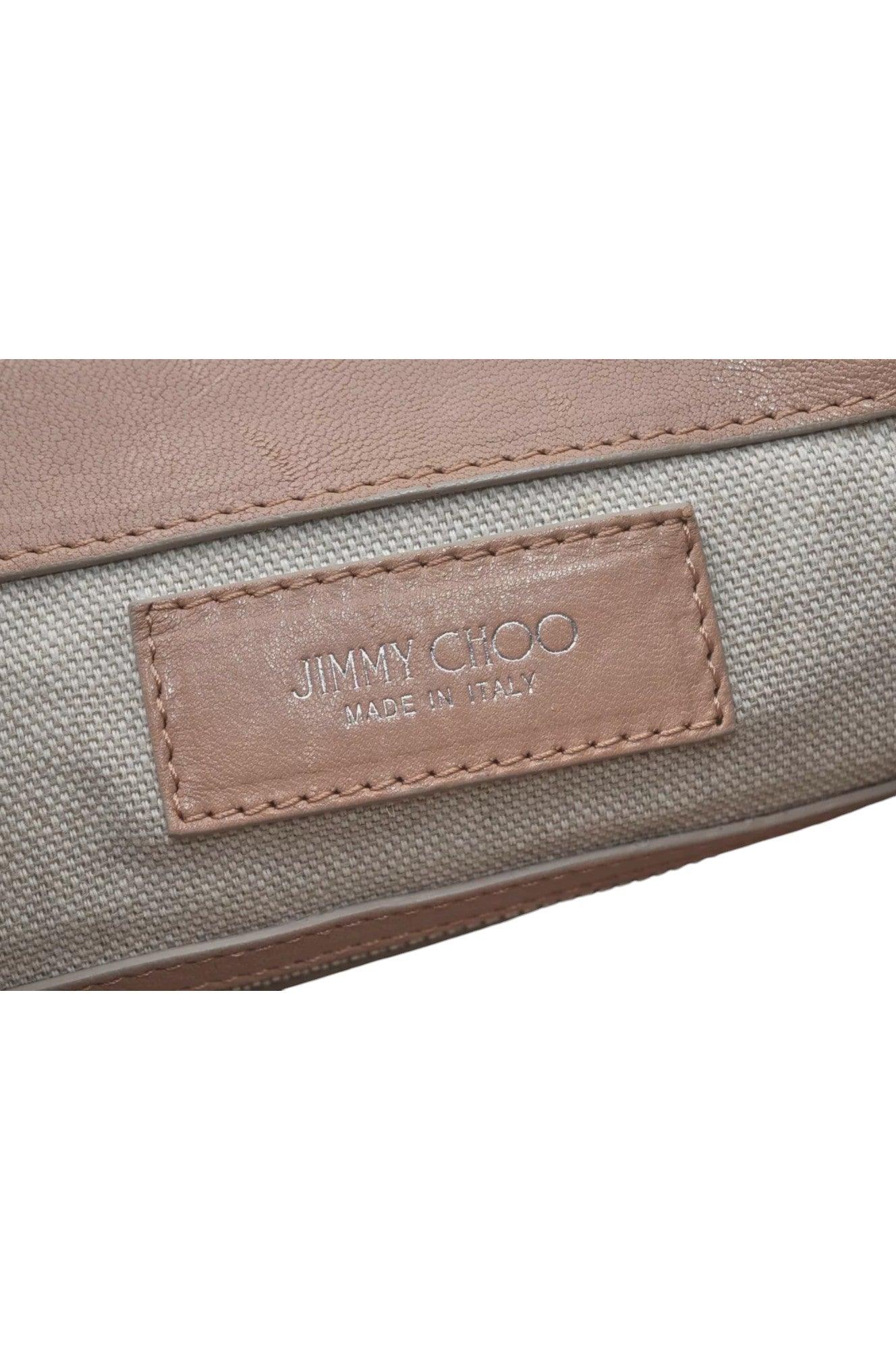 JIMMY CHOO Vintage Stella Star Studs Leather Backpack Pink Beige 7492K - Velora