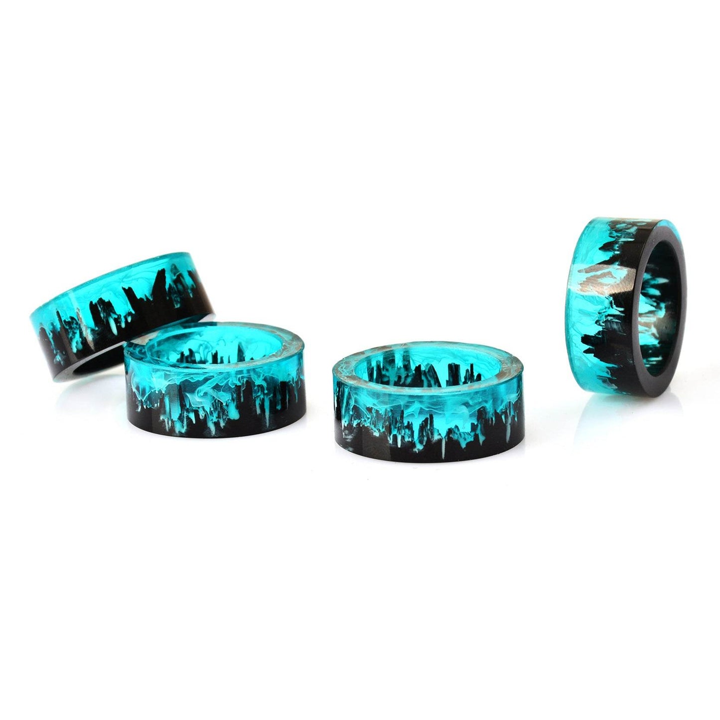 Blue Magic Magic Forest Small Diy Handmade Resin Ring - Velora