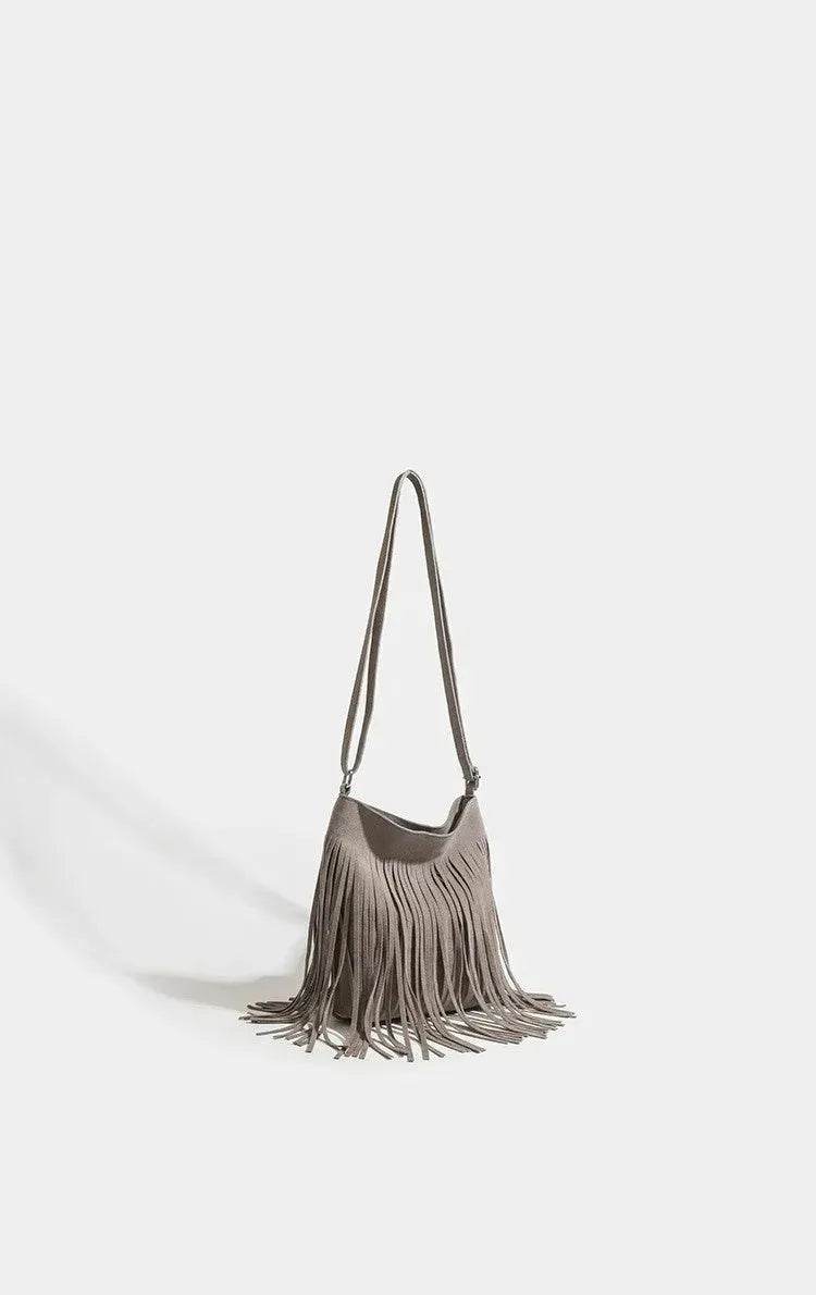Artistic Tassel fringe Messenger Bag Simple And Popular Shoulder Bag - Velora