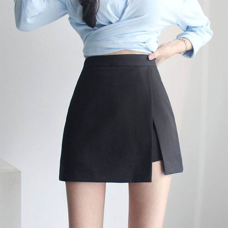 Elegant Hip Side Slit Mini Skirt for women - Velora