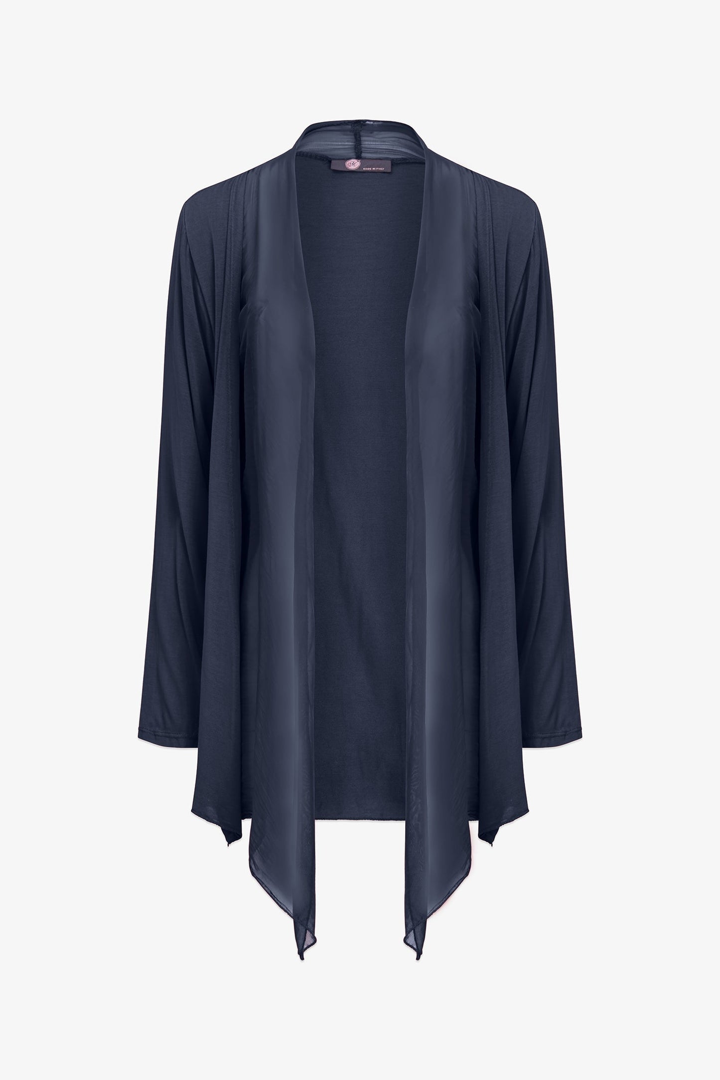 Women's Knit/Woven Combo Cardigan