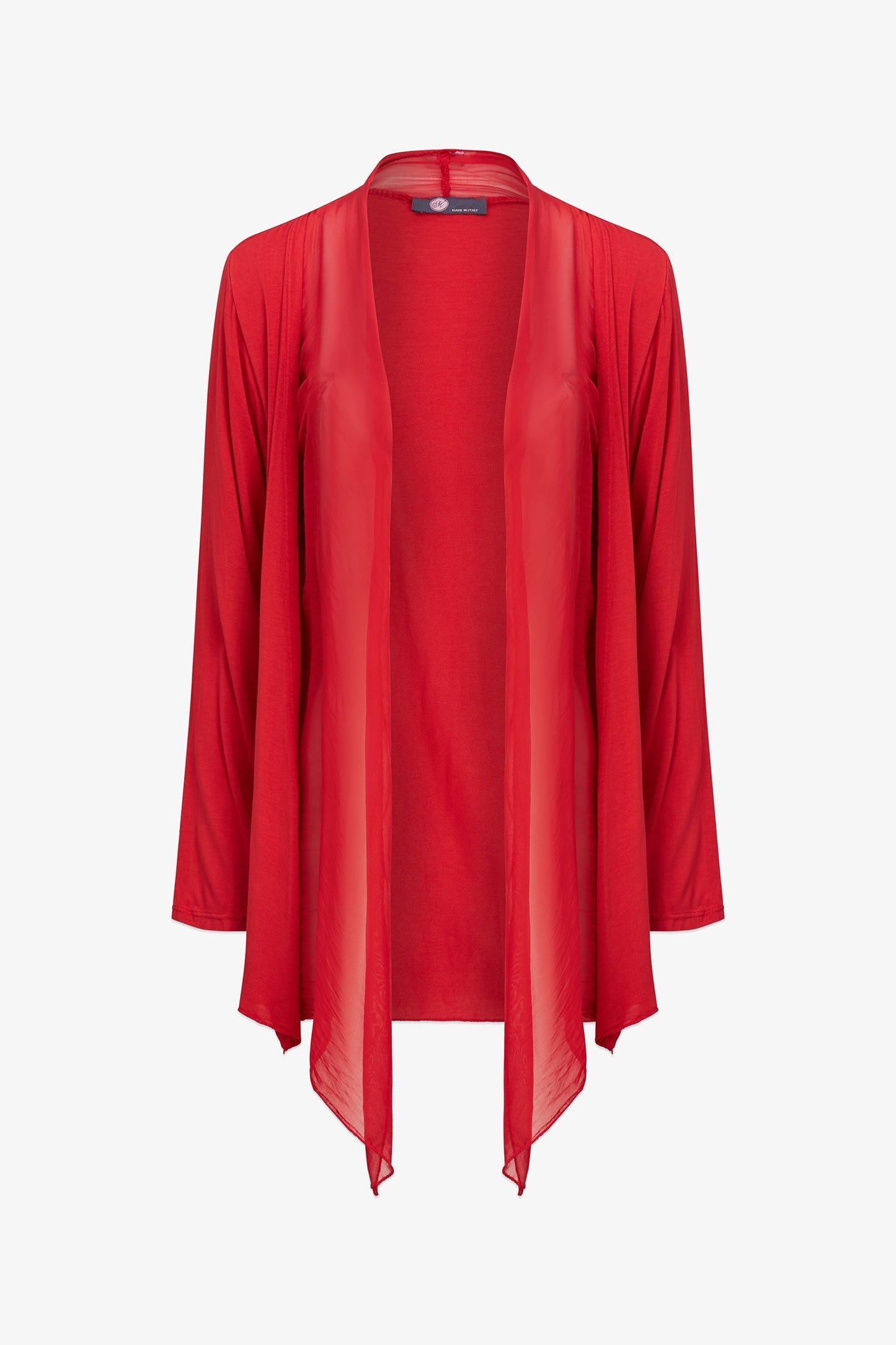 Women's Knit/Woven Combo Cardigan