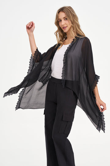 Women's Woven Cardigan