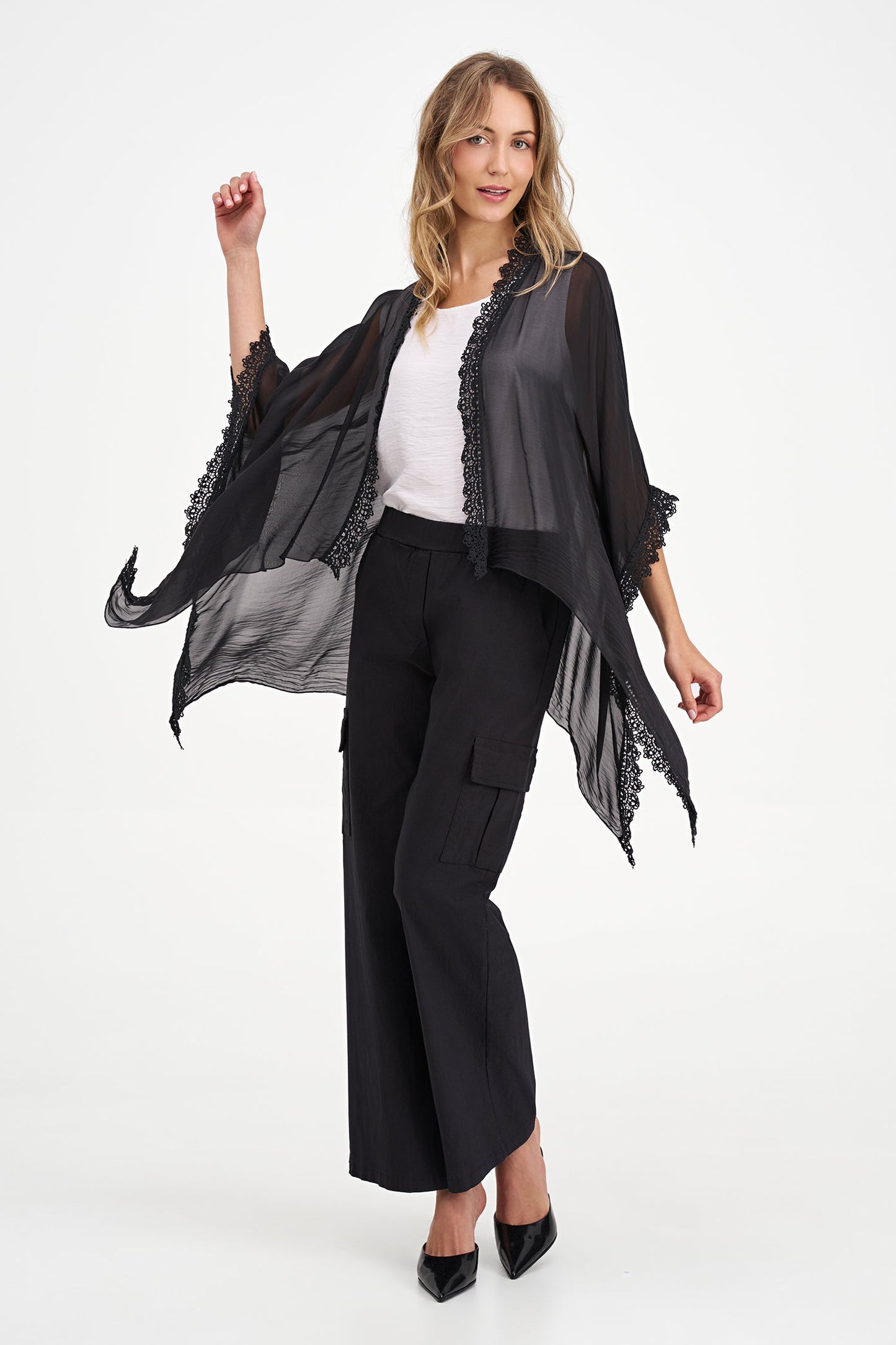 Women's Woven Cardigan