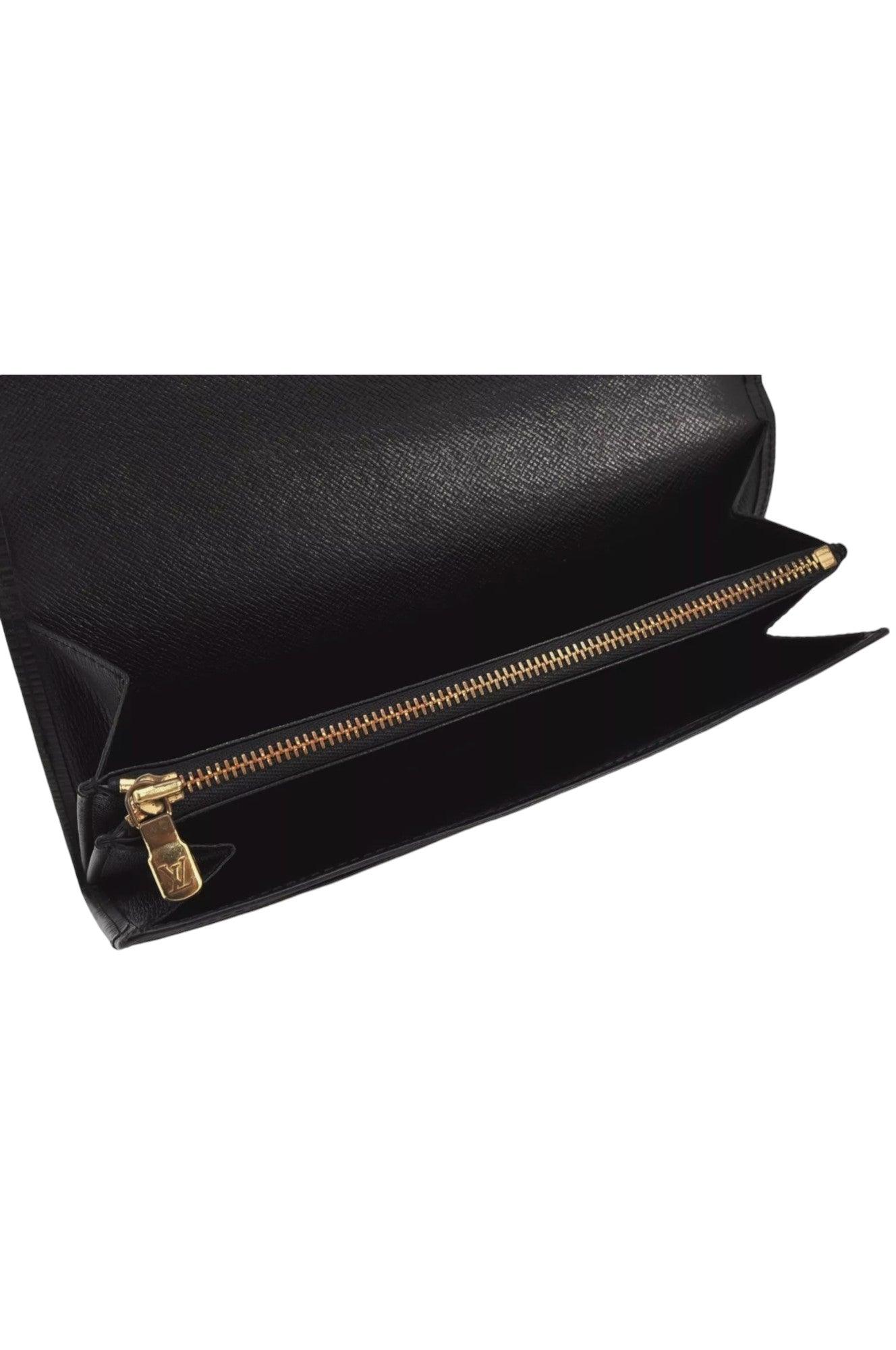 Louis Vuitton Epi Pochette Porte Monnaie Credit Wallet M63572 Black 8020K - Velora