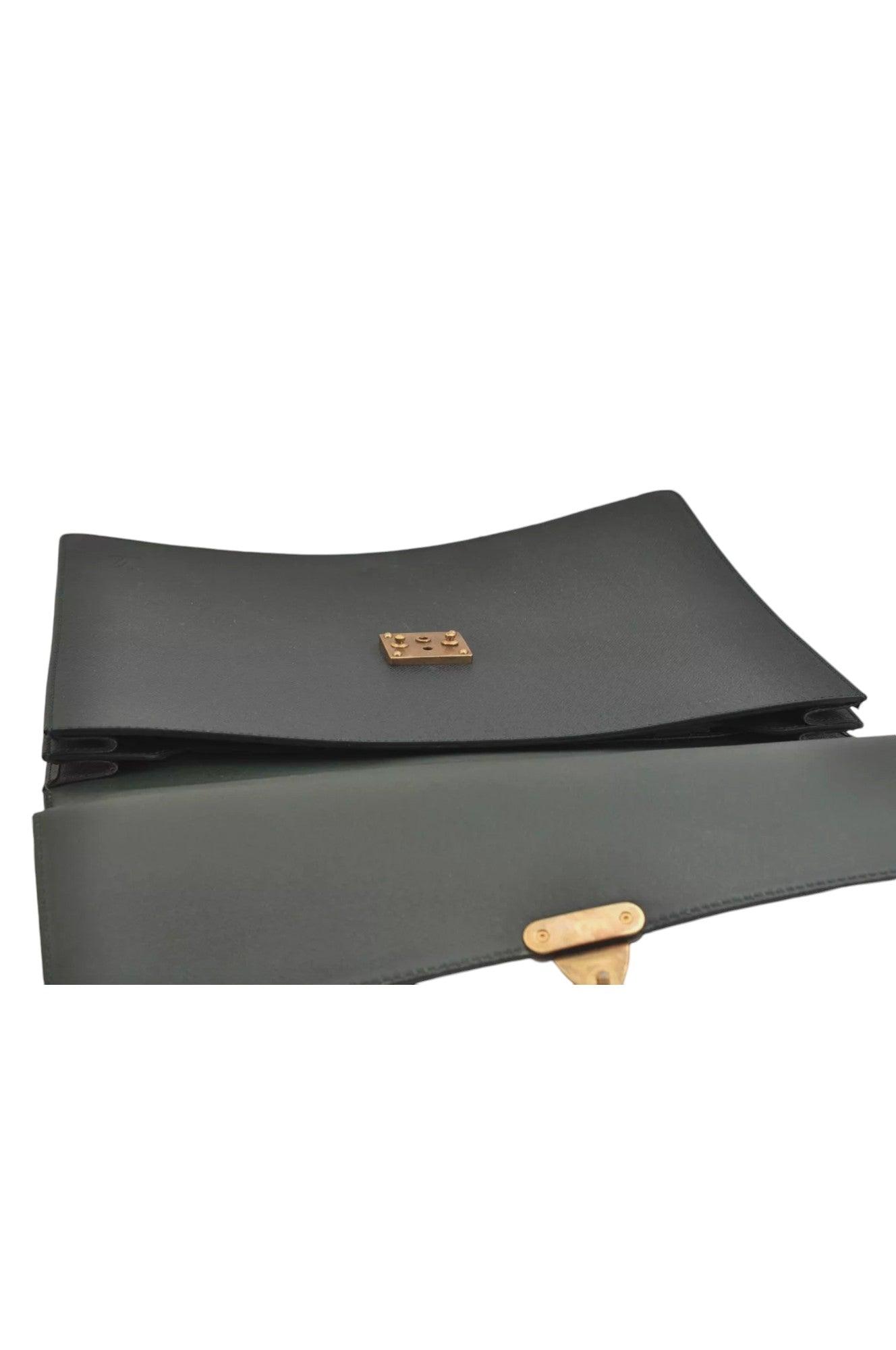 Louis Vuitton Taiga Serviette Kourad Briefcase Green M30074 LV 8936K - Velora