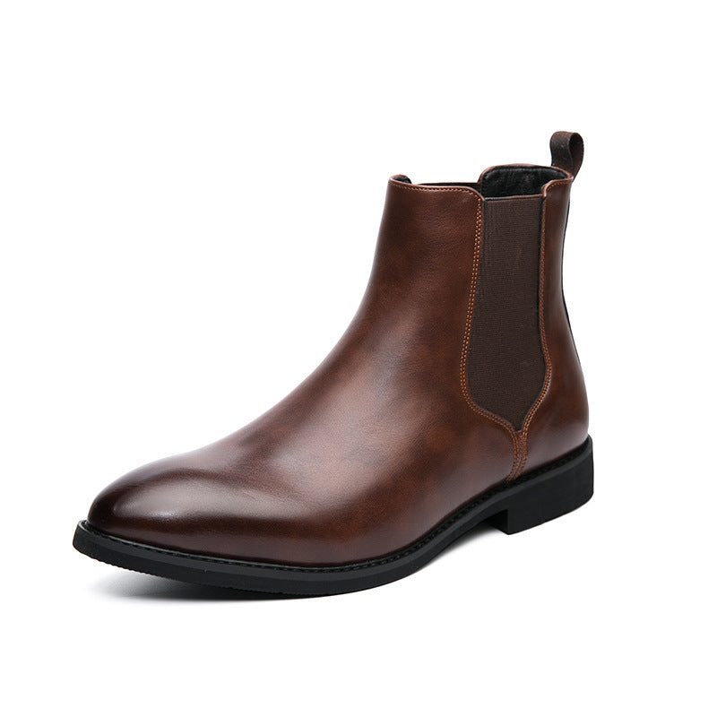 Autumn And Winter Fleece-lined Men's Plus Size Fashion Short Boots Velora