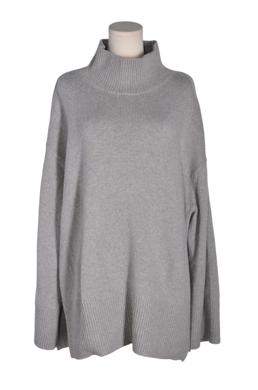 H&M Women Turtleneck Tops Regular fit in Gray - XL - Velora