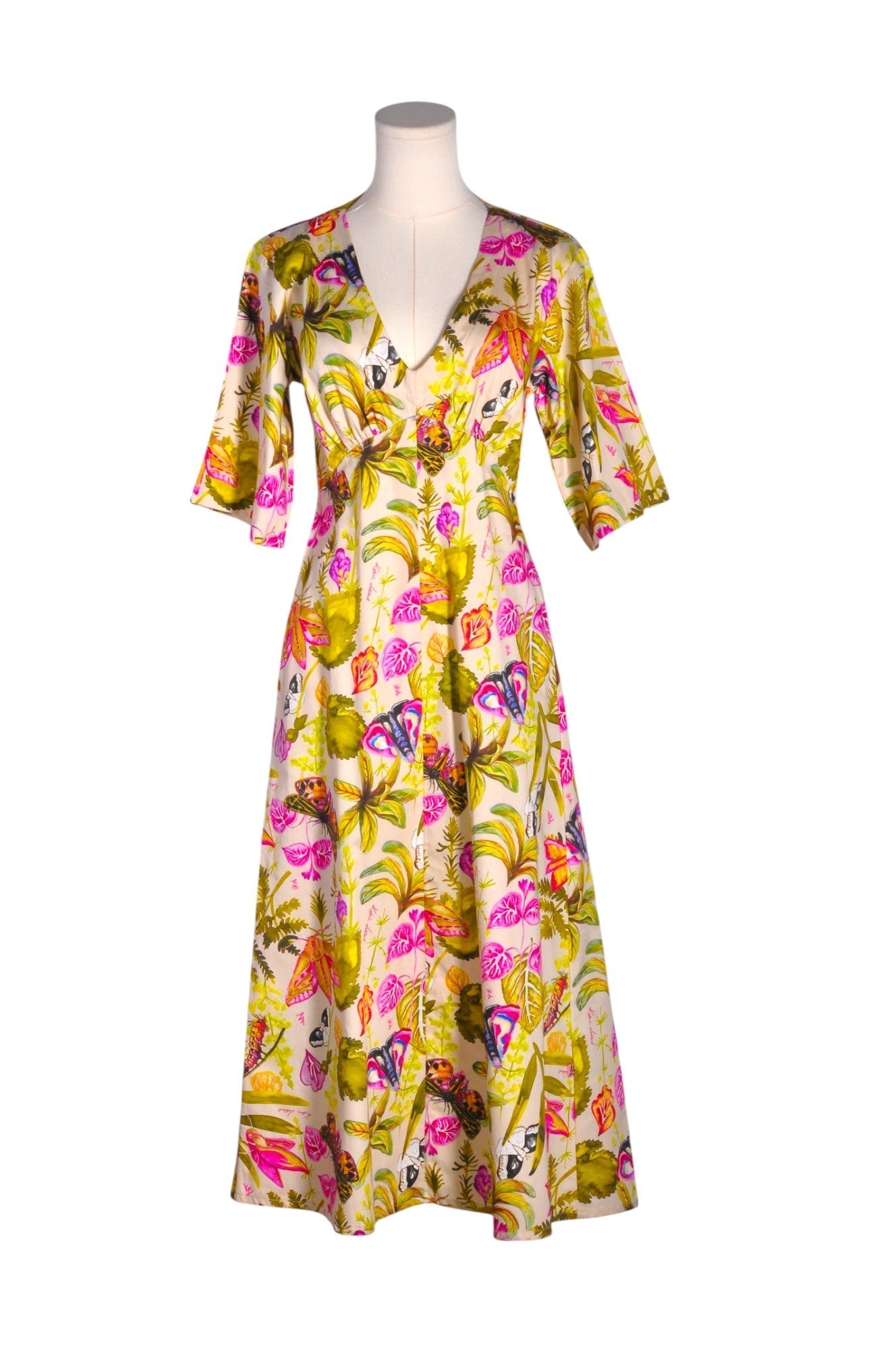 KATRIN LEBLOND Women Wrap Dresses Regular fit in Yellow - XS - Velora