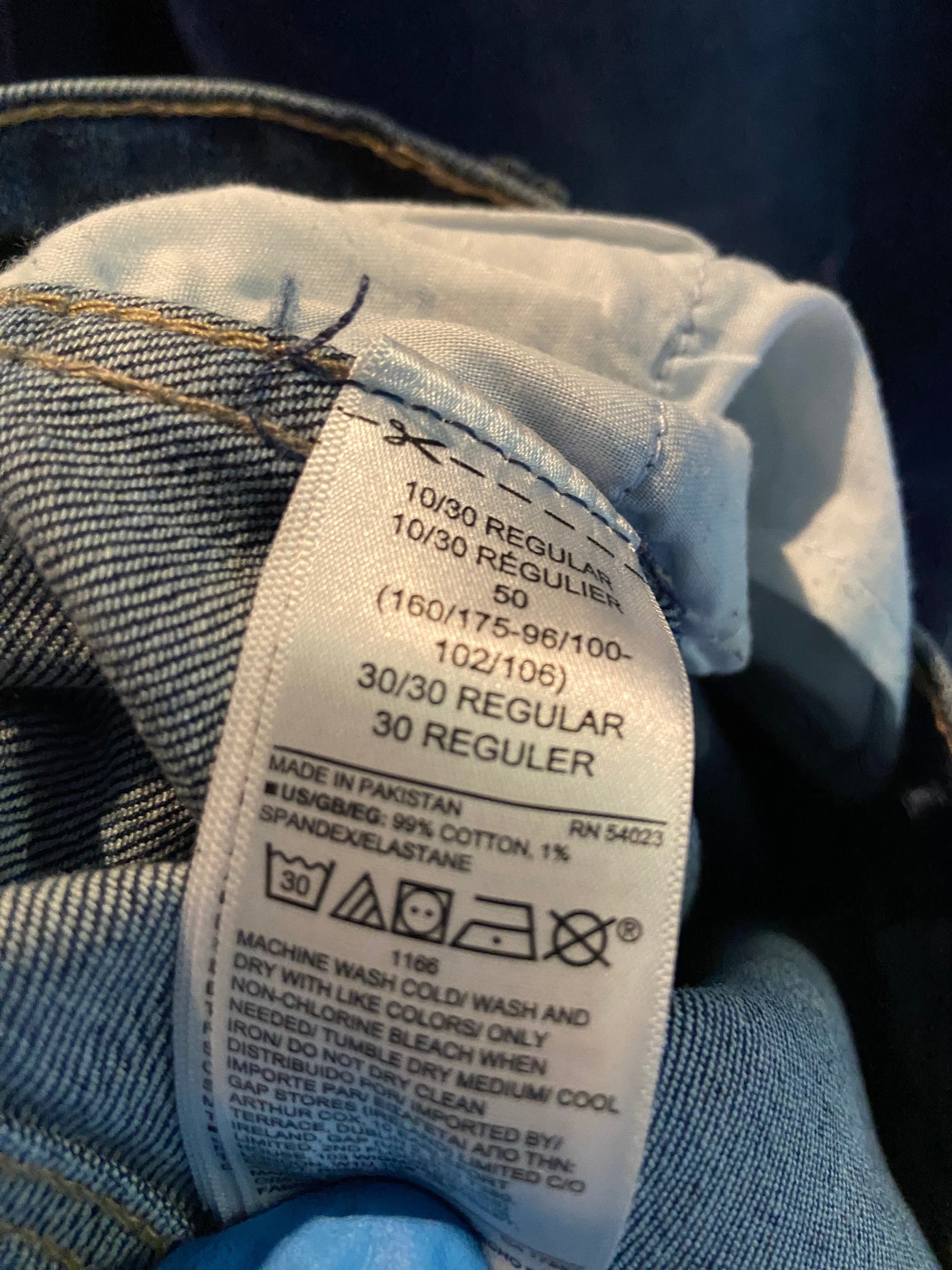 GAP Women Straight-Legged Jeans Regular fit in Blue - 10 - Velora