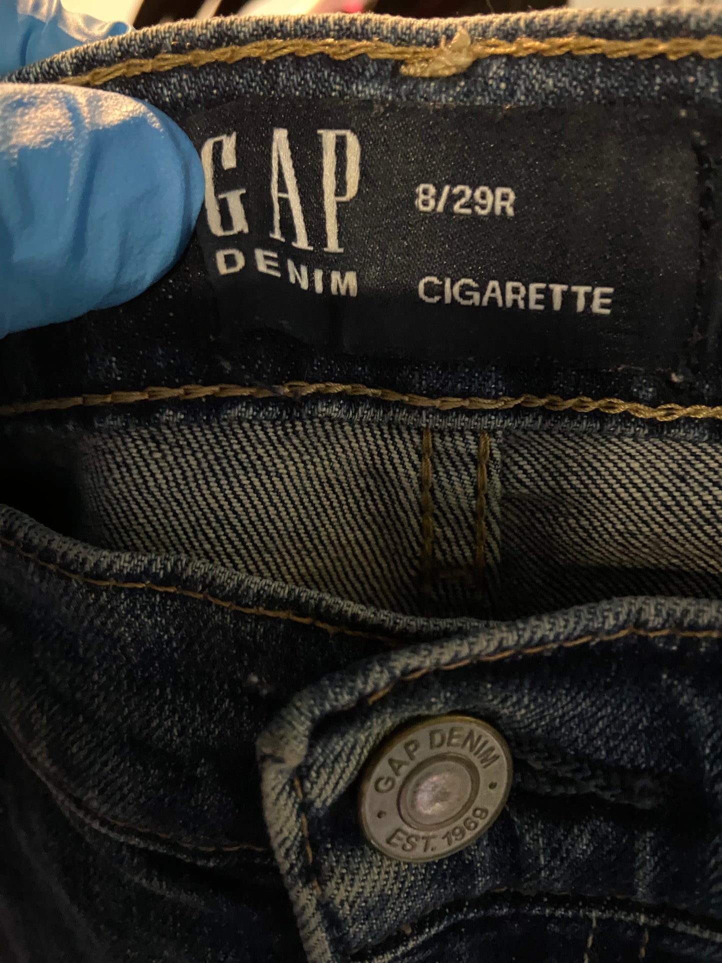 GAP Women Straight-Legged Jeans Regular fit in Blue - 8 - Velora