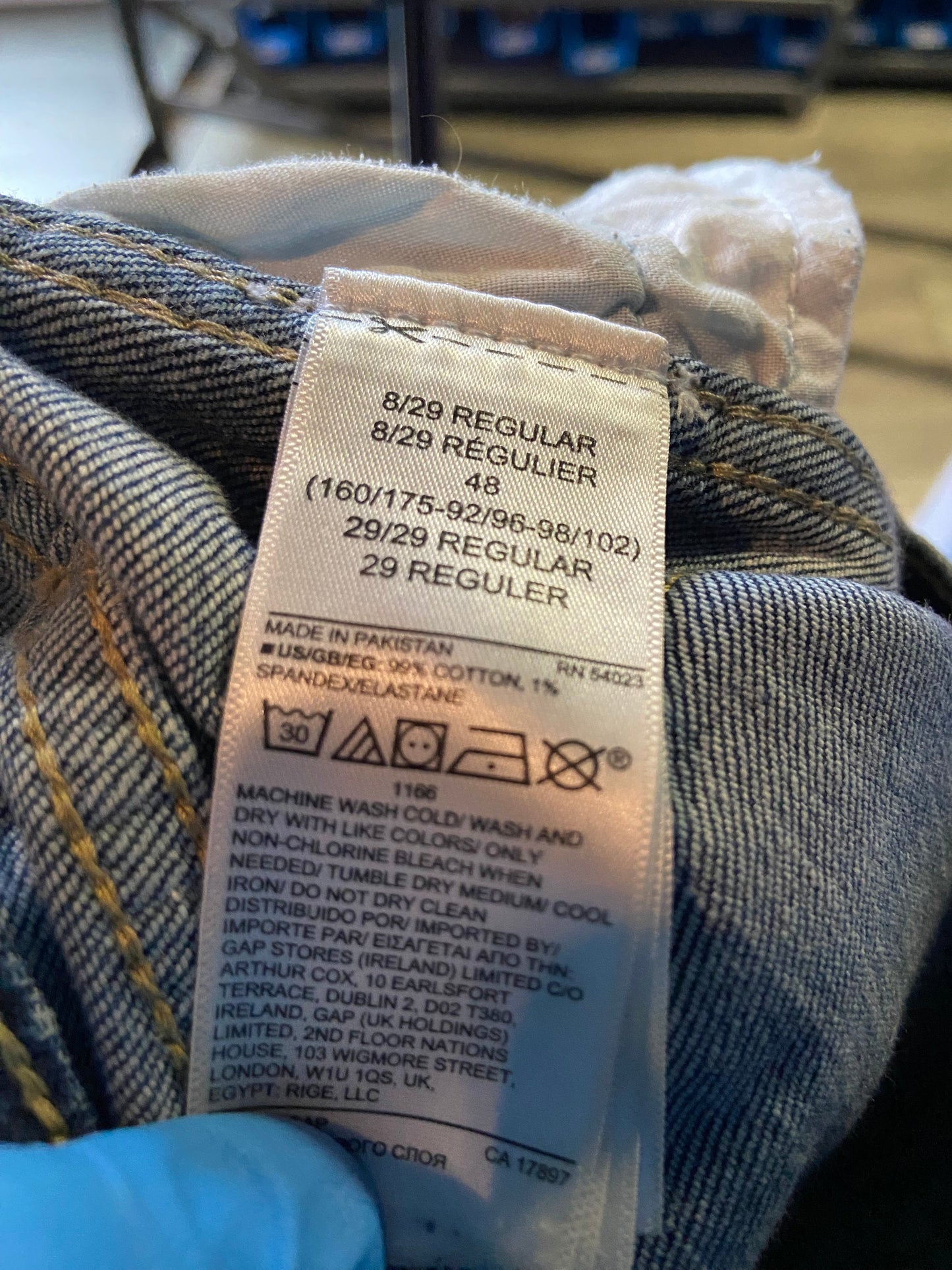 GAP Women Straight-Legged Jeans Regular fit in Blue - 8 - Velora