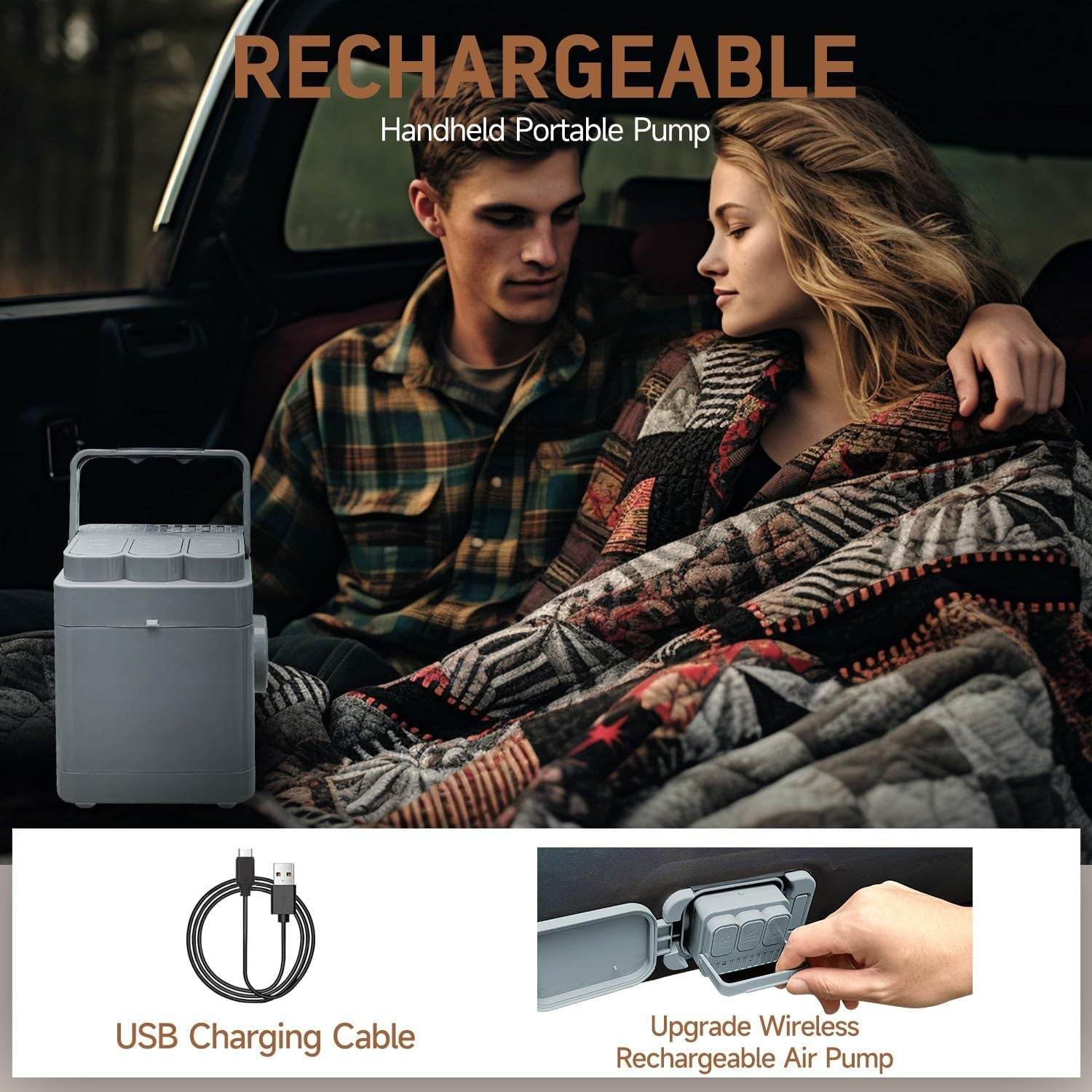 Inflatable Truck Bed Outdoor Camping Air Mattress 6.0-6.5ft - Velora