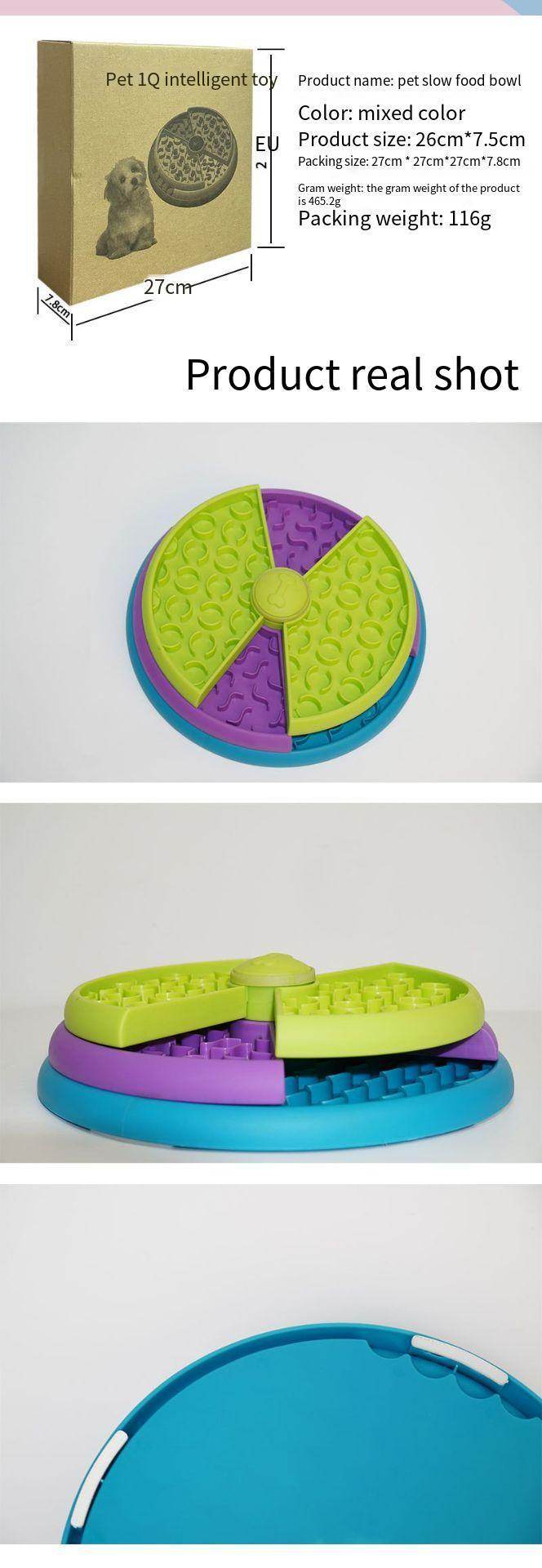 3 Layer Pet Dog Slow Feeder Bowl Anti Choking Puzzle feeder for Dog - Velora