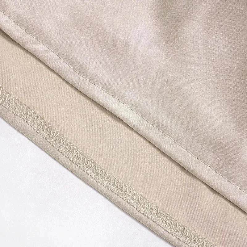 One-shoulder Sleeveless Mini Dress Charming Slim Backless Party Wedding Satin Dresses Womens Clothing - Velora