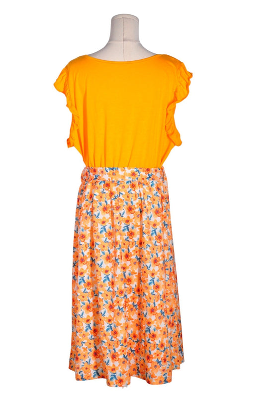 SHEIN Women A-Line Dresses Regular fit in Orange - 2XL - Velora