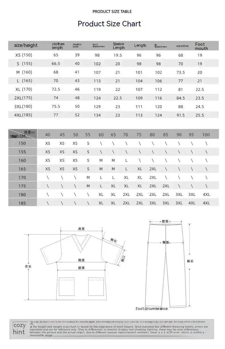 Surgical Gown Disposable Protective Pet Hospital Clothing Nurse Uniform Polyester Cotton - Velora