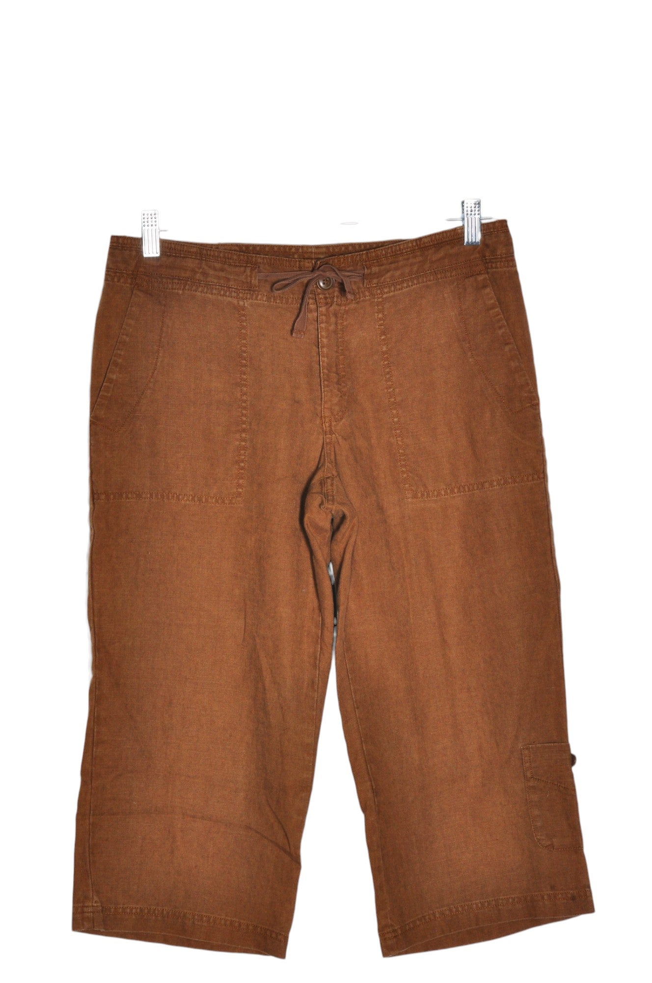 EDDIE BAUER Women Capri Pants Regular fit in Brown - 8 - Velora