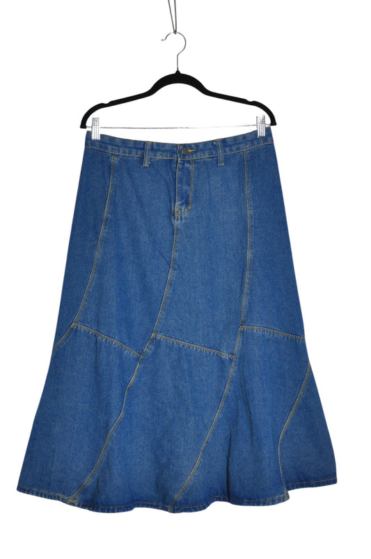 UNBRANDED Women Denim Skirts Regular fit in Blue - S, 2XL - Velora