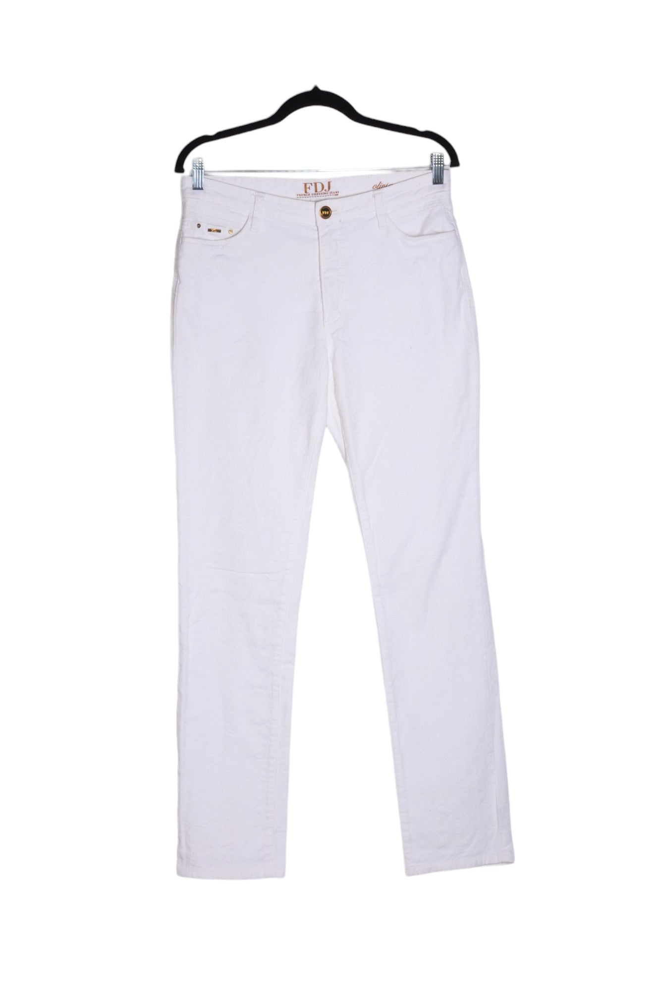 FDJ Women Straight-Legged Jeans Regular fit in White - 10 - Velora