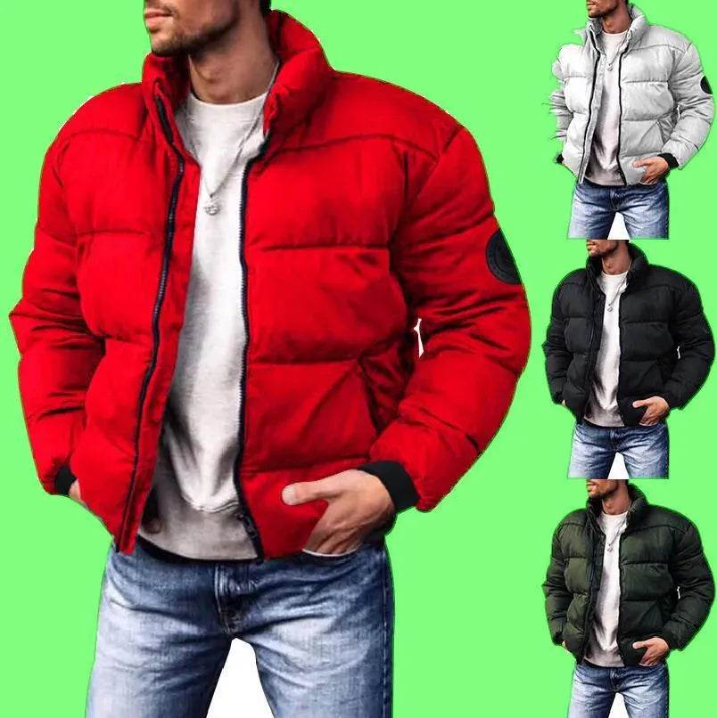 Coat Stand-up Collar Downcotton-padded Jacket Thickened Men's Cotton Jacket - Velora