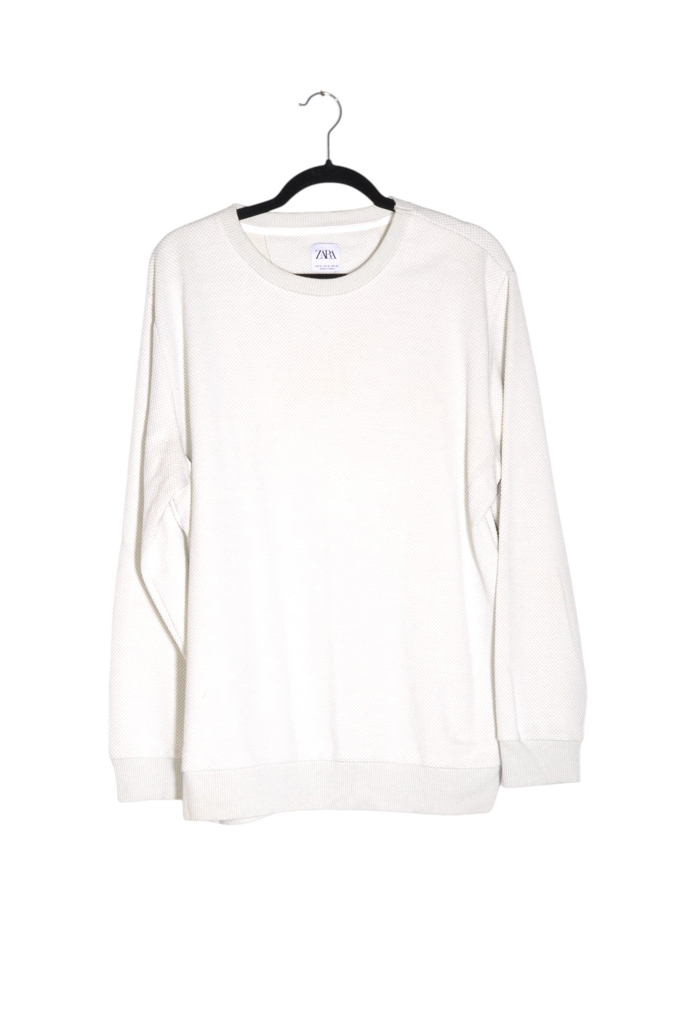 ZARA Men Sweatshirts Regular fit in White - XL - Velora