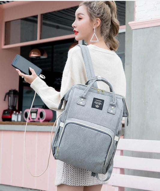 Large Capacity Diaper Bag Mummy Nursing Nappy Backpacks Travel Baby - Velora