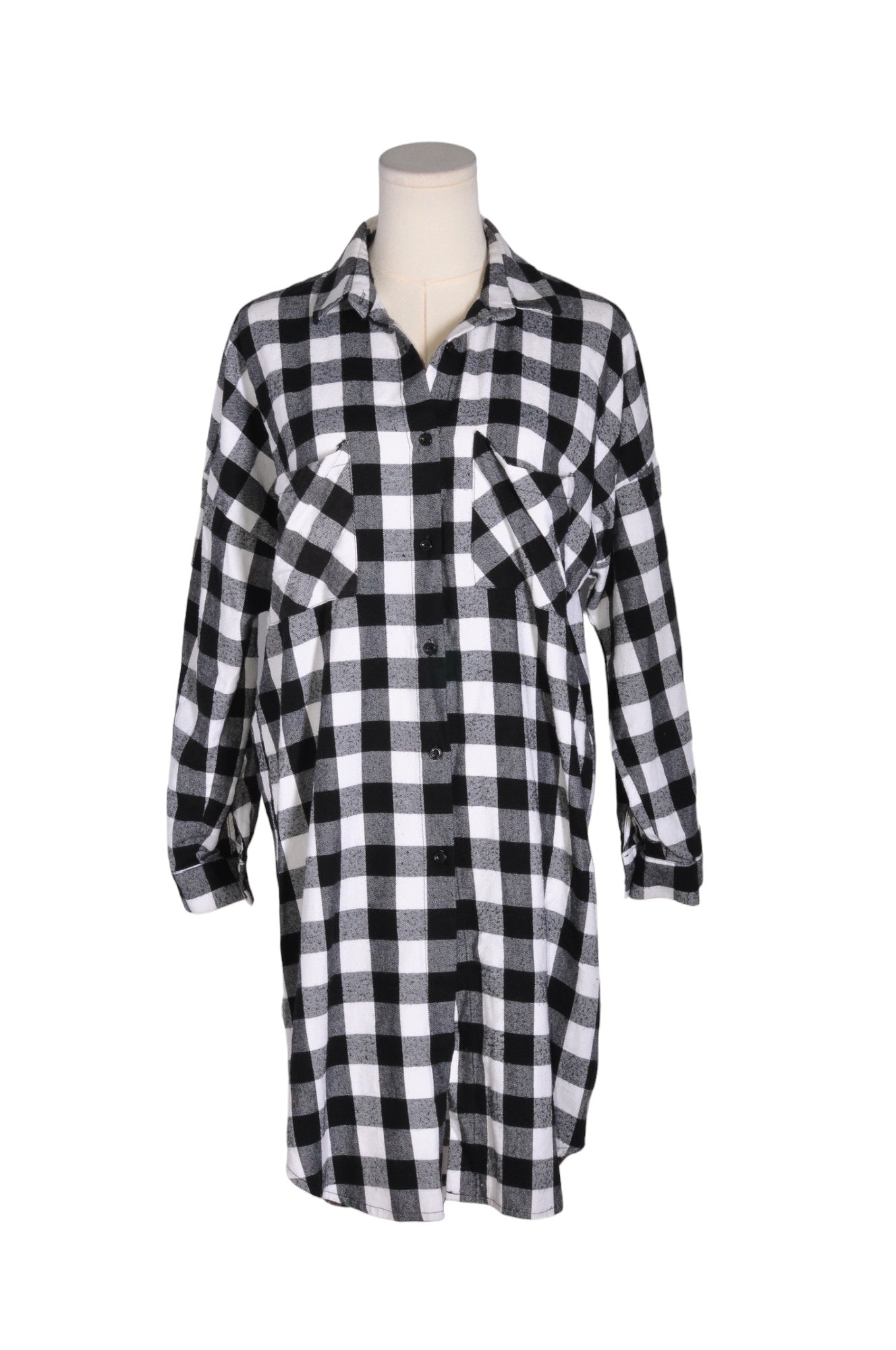 UNBRANDED Women Shirt Dresses Regular fit in Black - M - Velora