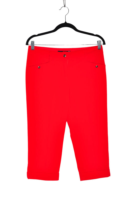 MARIE CLAIRE Women Capri Pants Regular fit in Red - 5 - Velora