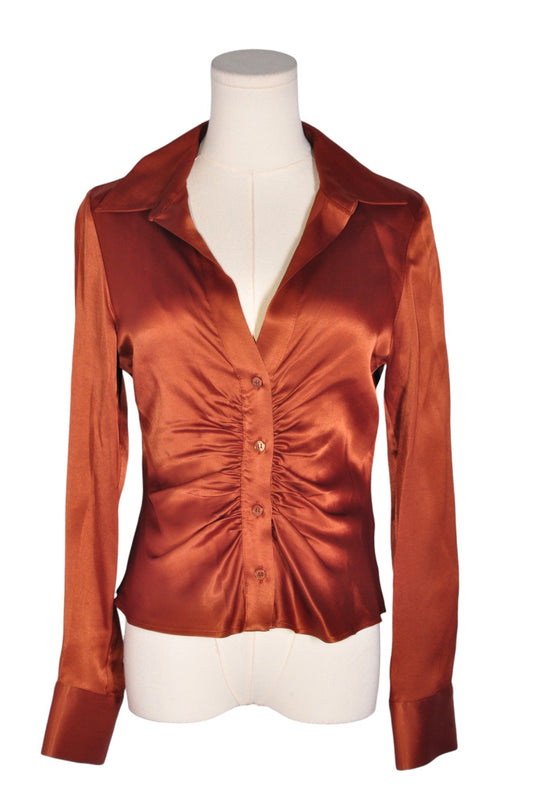 ZARA Women Button Down Tops Regular fit in Red - S - Velora