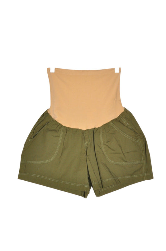 MOTHERHOOD Women Classic Shorts Regular fit in Green - L - Velora