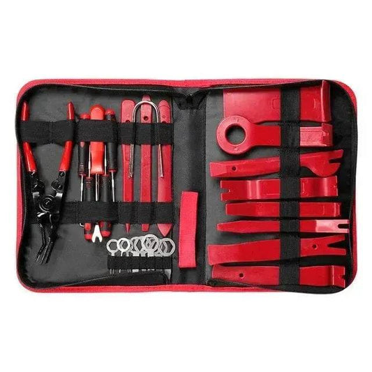 Plastic 19pcs Car Radio Panel Trim Dashboard Removal Set Easy Carry Disassemble Repair tool - Velora