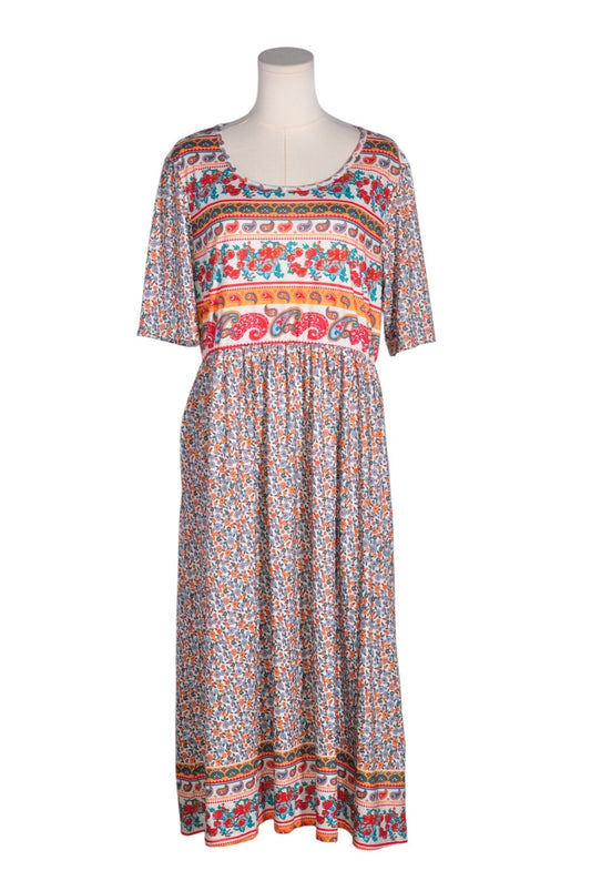 UNBRANDED Women Maxi Dresses Regular fit in Pink - XL - Velora