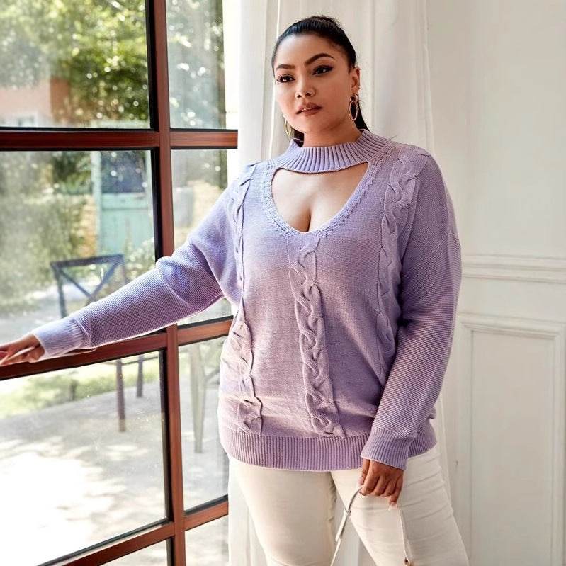 Large Size Women's Sweater - Velora
