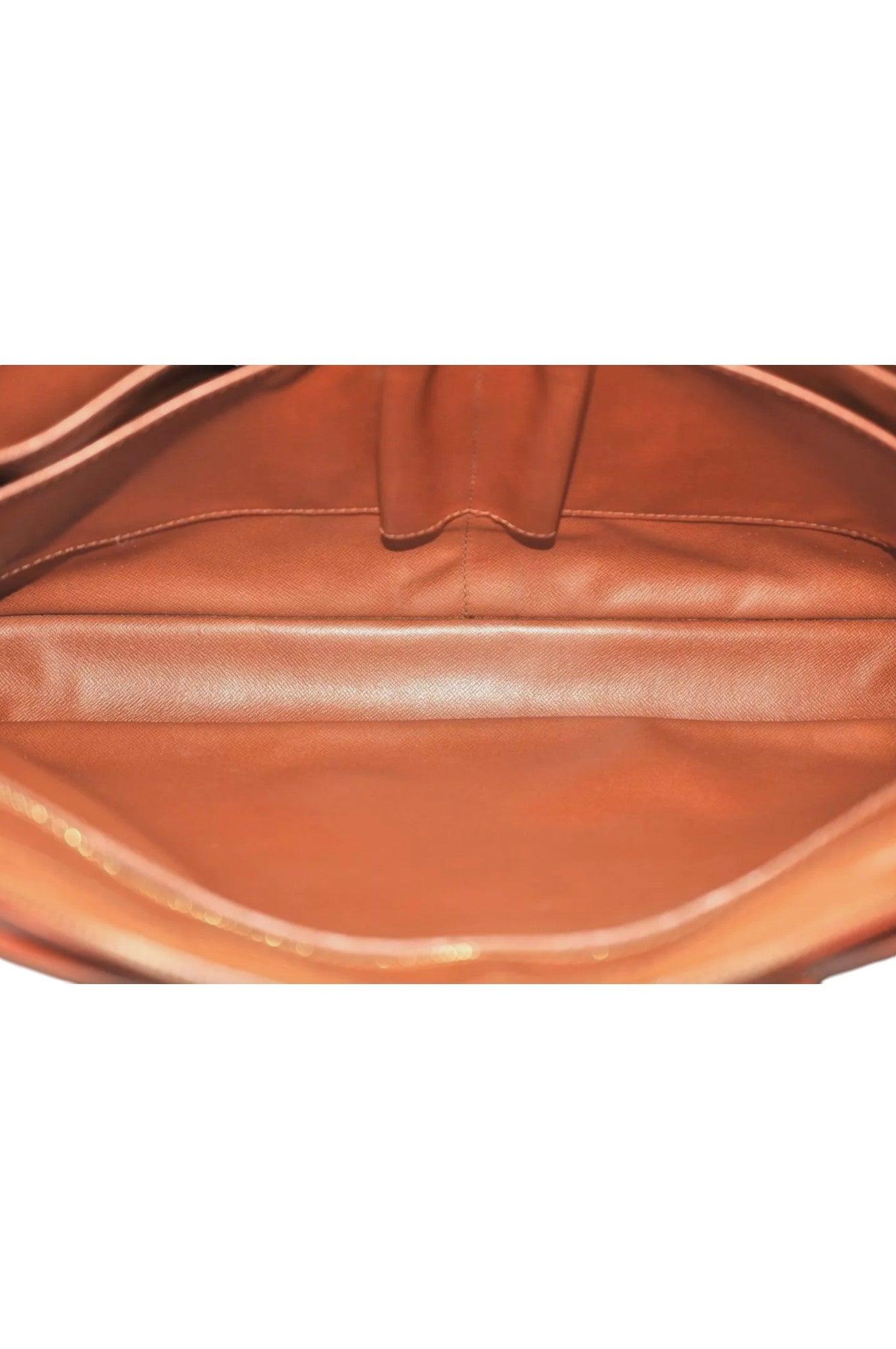 Louis Vuitton Epi Porte Documents Voyage Briefcase M54473 Brown 6978K - Velora