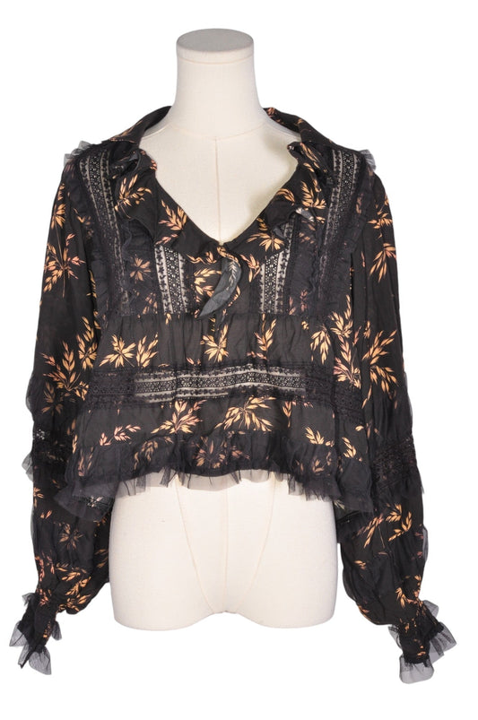 ANTHROPOLOGIE Women Blouses Regular fit in Black - S - Velora