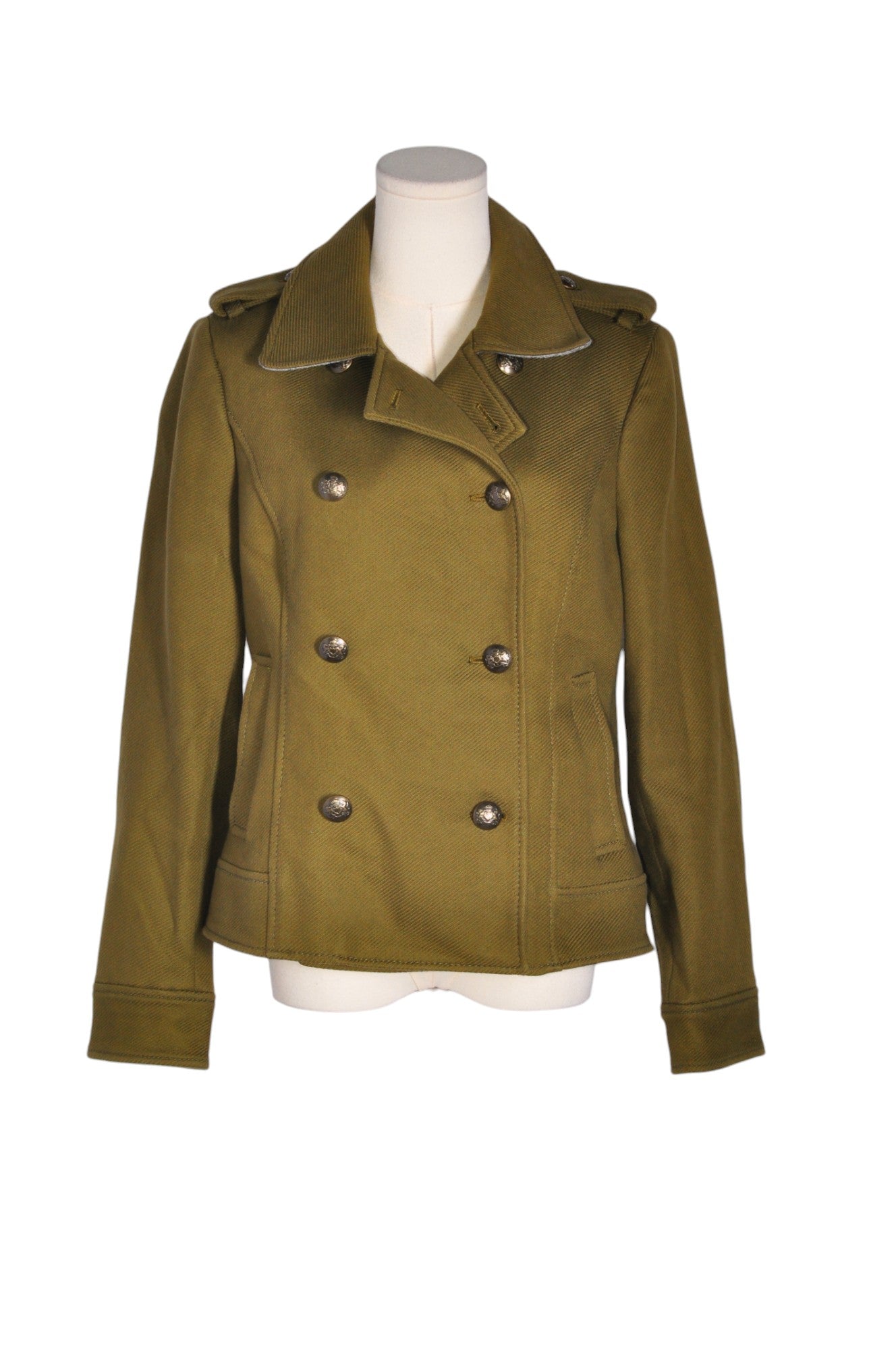 BANANA REPUBLIC Women Peacoats Regular fit in Green - S - Velora