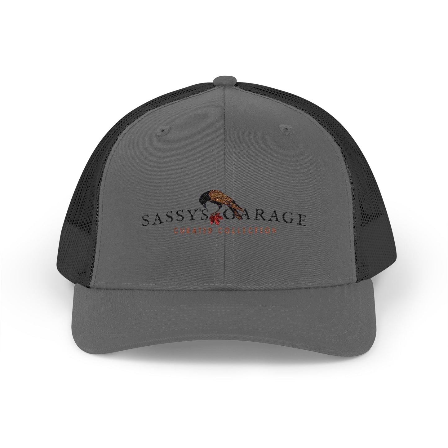 Sassy's Garage Snapback Trucker Cap | Casual Style Hat for Everyday Wear, Outdoor Adventures, Fun Fashion Statement - Velora