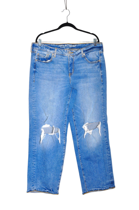 TORRID Women Straight-Legged Jeans Regular fit in Blue - 12 - Velora